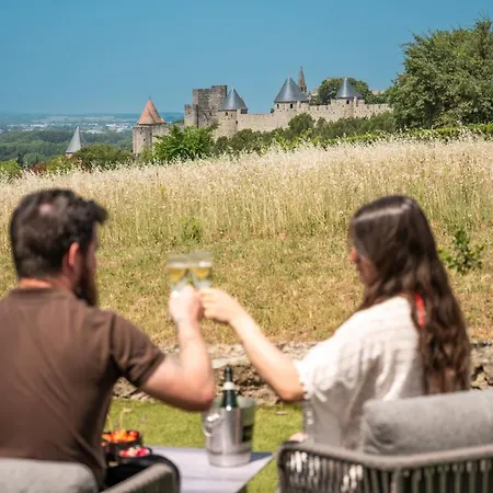 L'ecrin De La Cite, Grand Panorama, Vue Unique Sur Les Remparts De Каркассон
